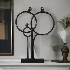 Metal Tabletop Sculpture Decor - Abstract Family 12 x 8 1/2" x 4 3/4" -